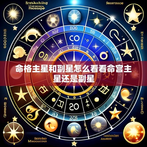 命格主星和副星怎么看看命宫主星还是副星