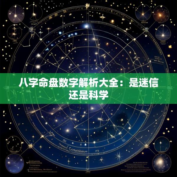 八字命盘数字解析大全：是迷信还是科学