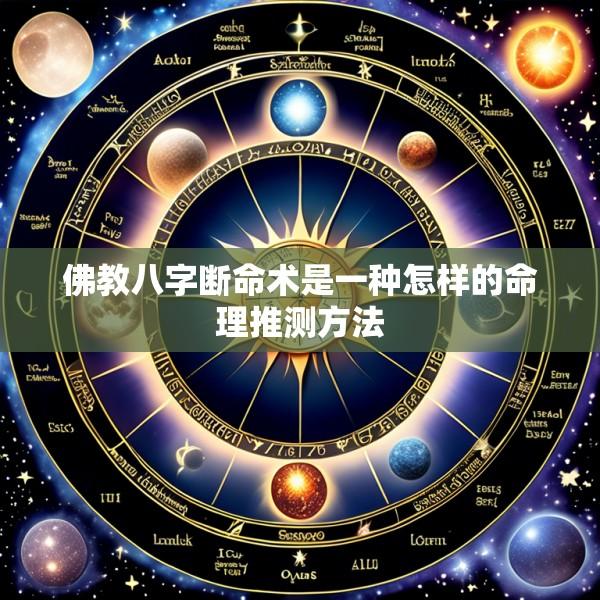 佛教八字断命术是一种怎样的命理推测方法