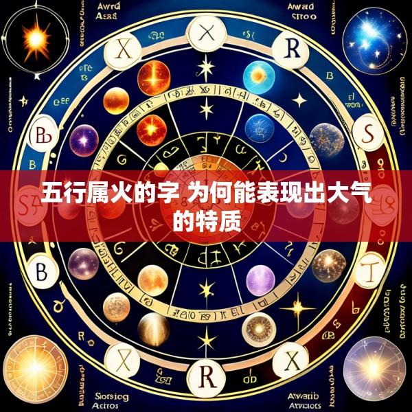 五行属火的字 为何能表现出大气的特质