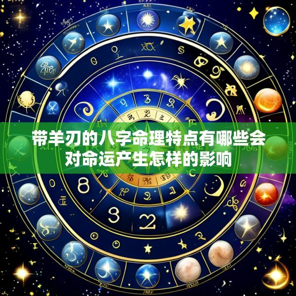 带羊刃的八字命理特点有哪些会对命运产生怎样的影响