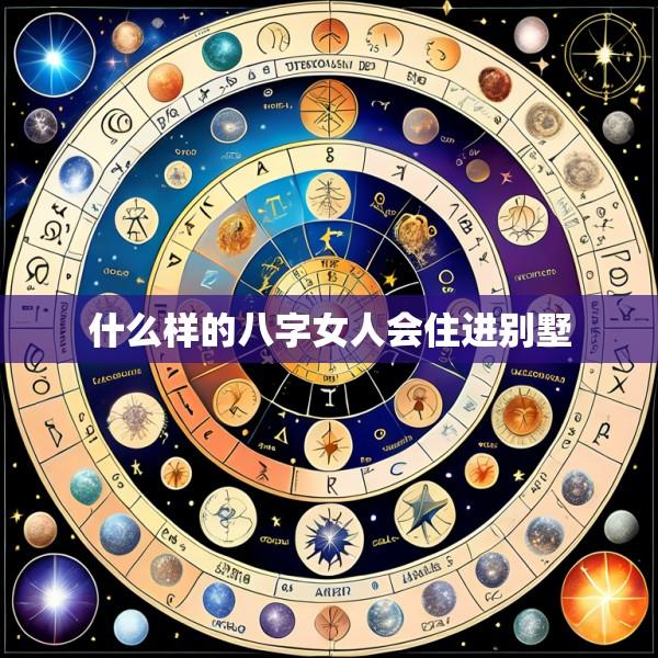 什么样的八字女人会住进别墅