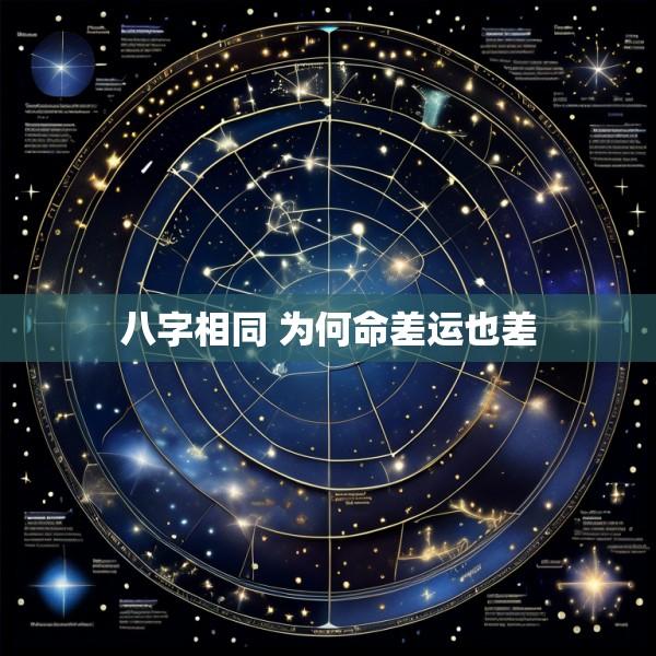 八字相同 为何命差运也差