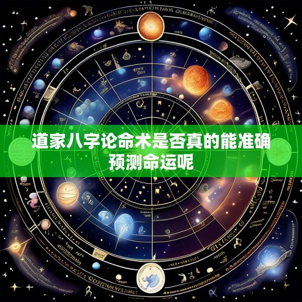 道家八字论命术是否真的能准确预测命运呢