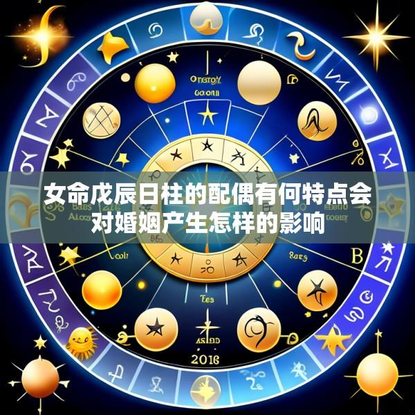 女命戊辰日柱的配偶有何特点会对婚姻产生怎样的影响
