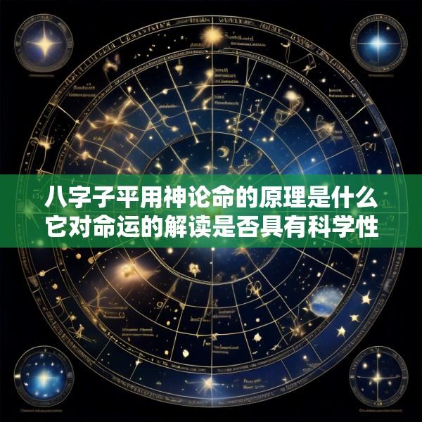 八字子平用神论命的原理是什么它对命运的解读是否具有科学性