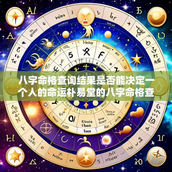 八字命格查询结果是否能决定一个人的命运朴易堂的八字命格查询是否可靠