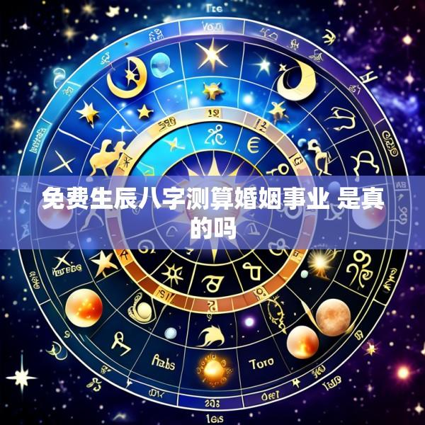 免费生辰八字测算婚姻事业 是真的吗