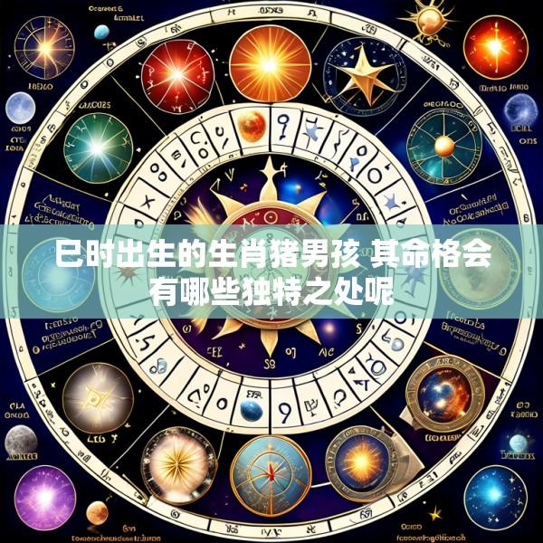巳时出生的生肖猪男孩 其命格会有哪些独特之处呢