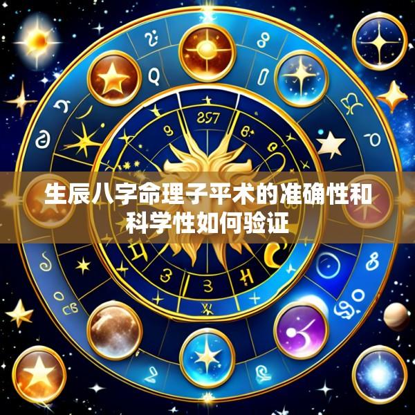 生辰八字命理子平术的准确性和科学性如何验证