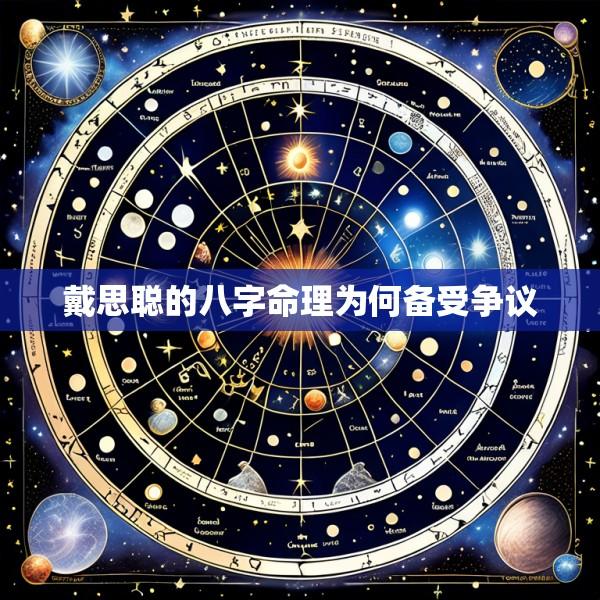 戴思聪的八字命理为何备受争议