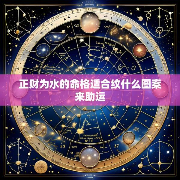正财为水的命格适合纹什么图案来助运