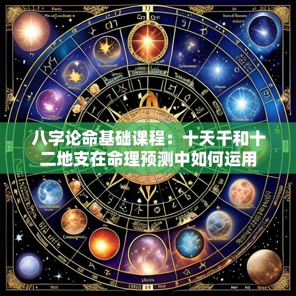 八字论命基础课程：十天干和十二地支在命理预测中如何运用