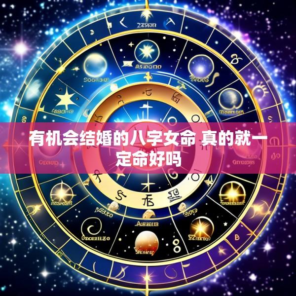 有机会结婚的八字女命 真的就一定命好吗