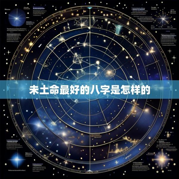未土命最好的八字是怎样的