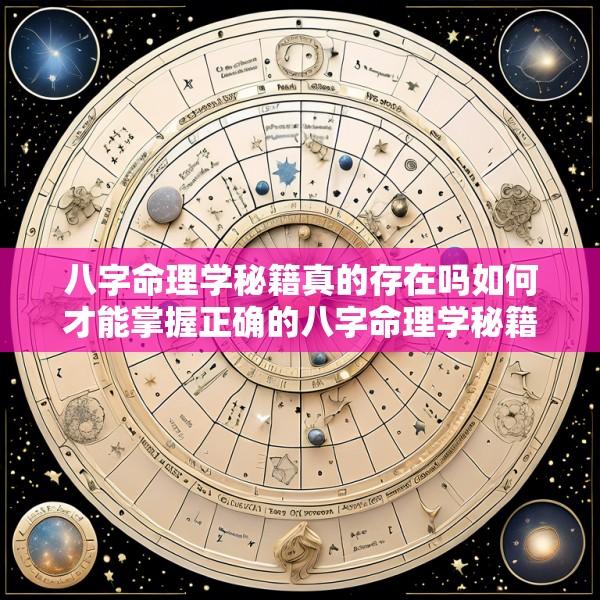 八字命理学秘籍真的存在吗如何才能掌握正确的八字命理学秘籍
