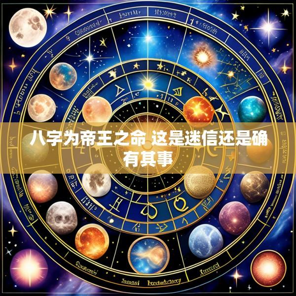 八字为帝王之命 这是迷信还是确有其事