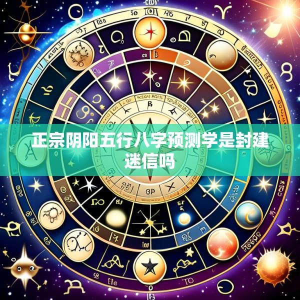 正宗阴阳五行八字预测学是封建迷信吗