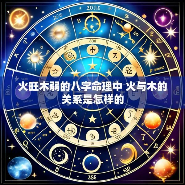 火旺木弱的八字命理中 火与木的关系是怎样的