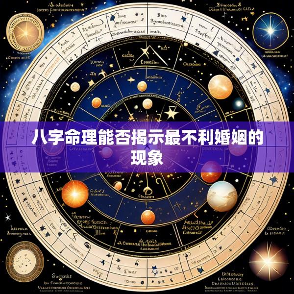 八字命理能否揭示最不利婚姻的现象
