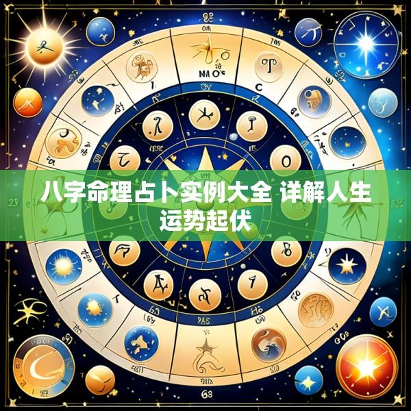 八字命理占卜实例大全 详解人生运势起伏