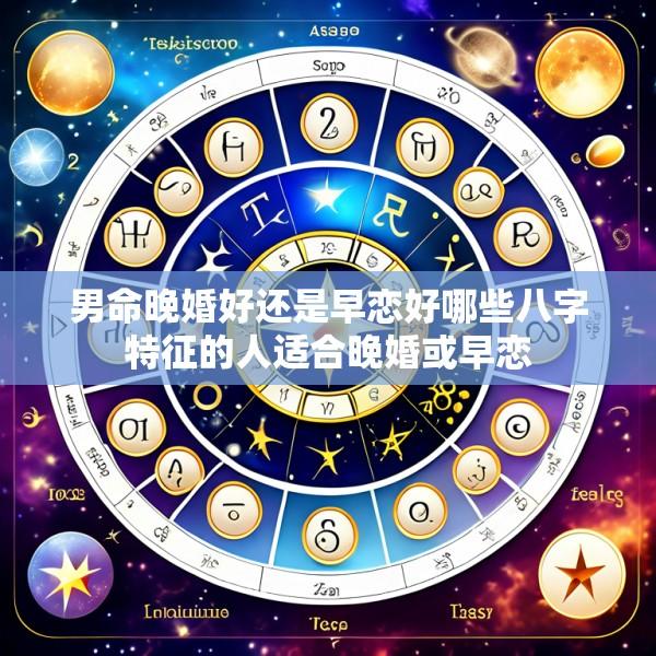 男命晚婚好还是早恋好哪些八字特征的人适合晚婚或早恋