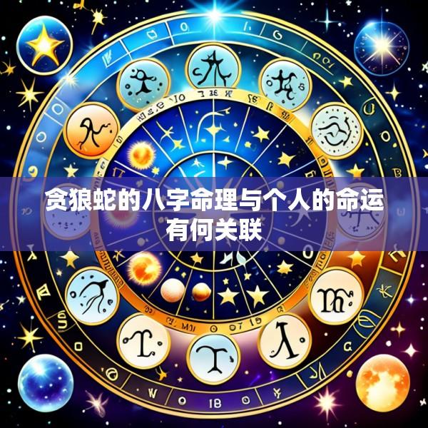 贪狼蛇的八字命理与个人的命运有何关联