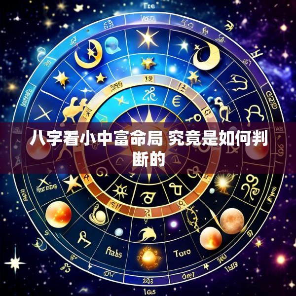 八字看小中富命局 究竟是如何判断的