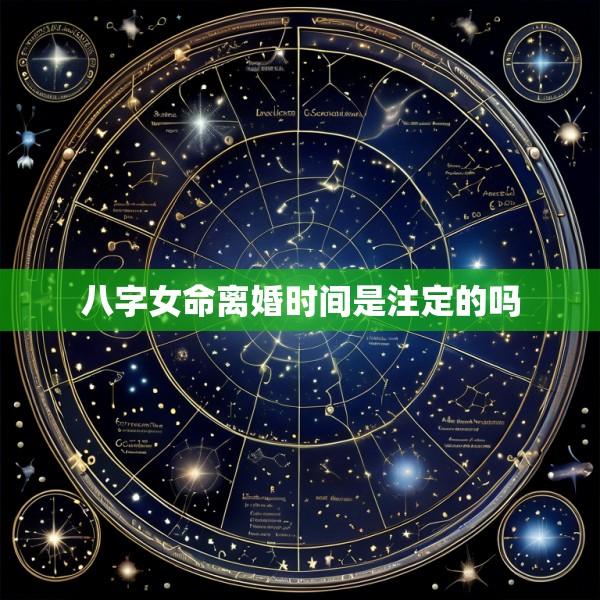 八字女命离婚时间是注定的吗