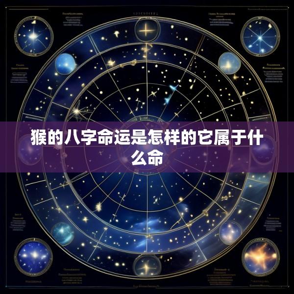 猴的八字命运是怎样的它属于什么命