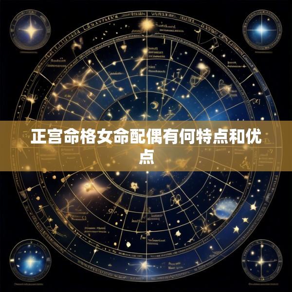 正宫命格女命配偶有何特点和优点