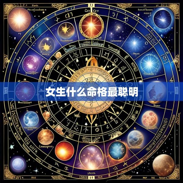 女生什么命格最聪明