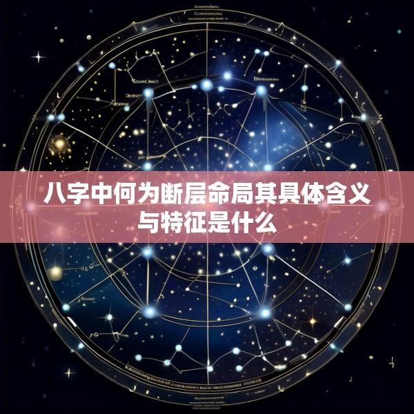 八字中何为断层命局其具体含义与特征是什么