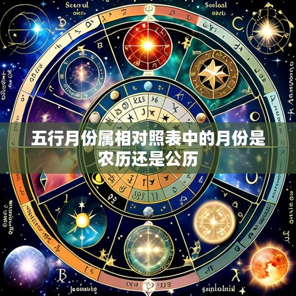 五行月份属相对照表中的月份是农历还是公历