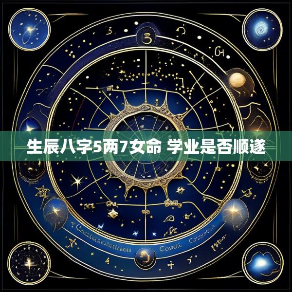 生辰八字5两7女命 学业是否顺遂