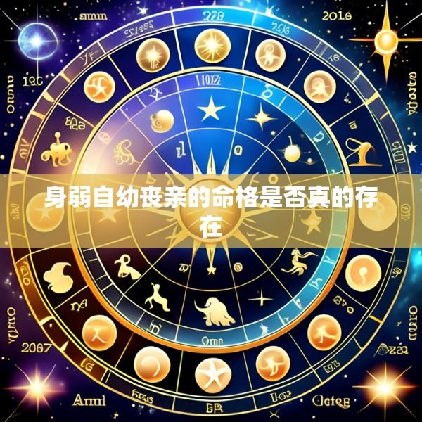 身弱自幼丧亲的命格是否真的存在