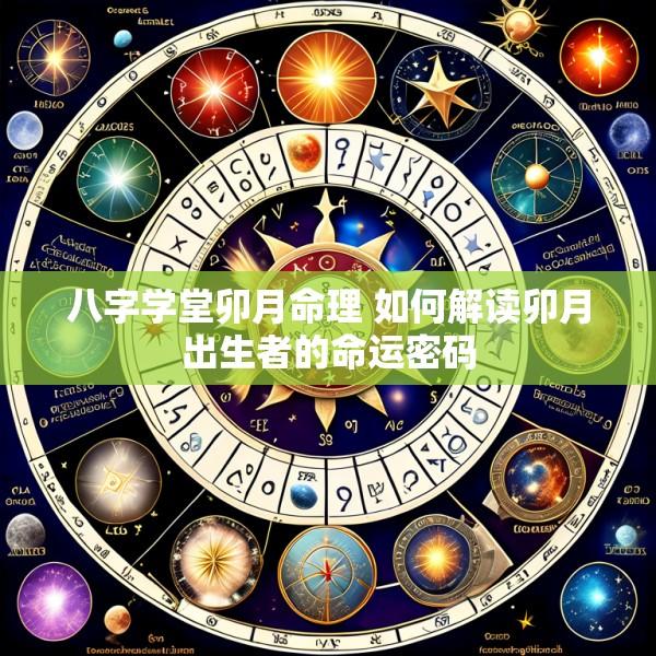 八字学堂卯月命理 如何解读卯月出生者的命运密码