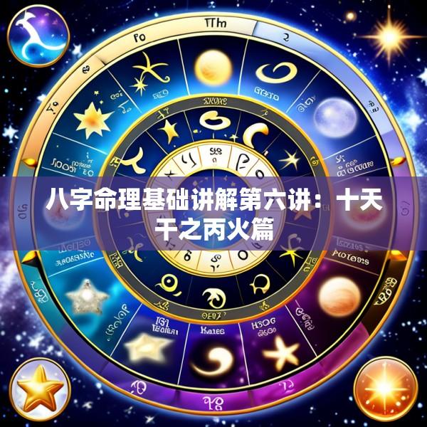 八字命理基础讲解第六讲：十天干之丙火篇