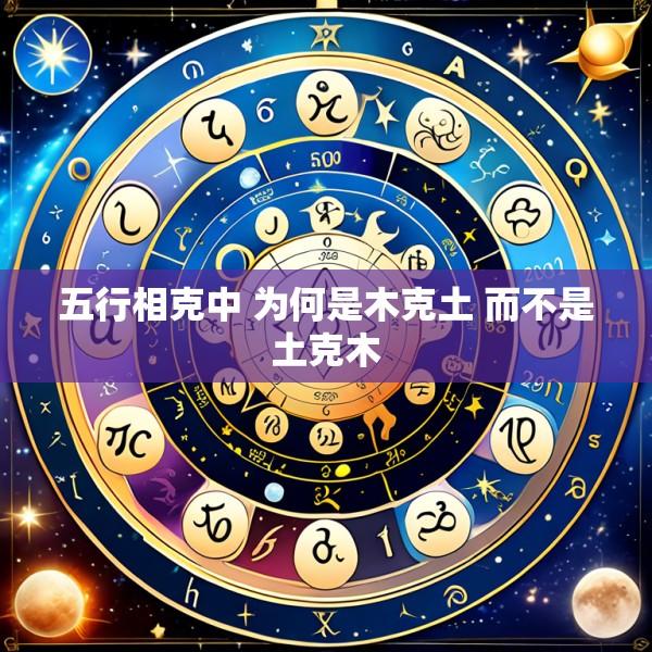 五行相克中 为何是木克土 而不是土克木