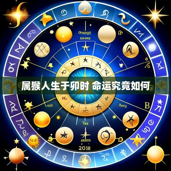 属猴人生于卯时 命运究竟如何