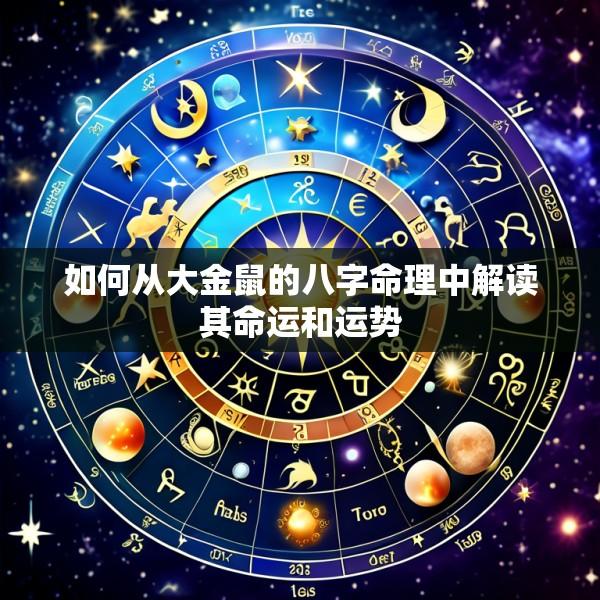如何从大金鼠的八字命理中解读其命运和运势
