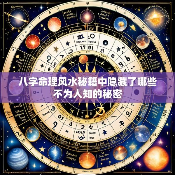 八字命理风水秘籍中隐藏了哪些不为人知的秘密