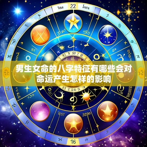 男生女命的八字特征有哪些会对命运产生怎样的影响