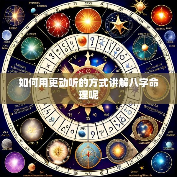 如何用更动听的方式讲解八字命理呢