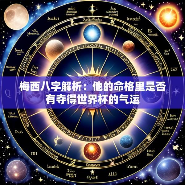 梅西八字解析：他的命格里是否有夺得世界杯的气运