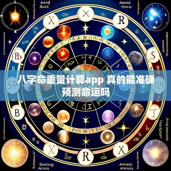 八字命重量计算app 真的能准确预测命运吗