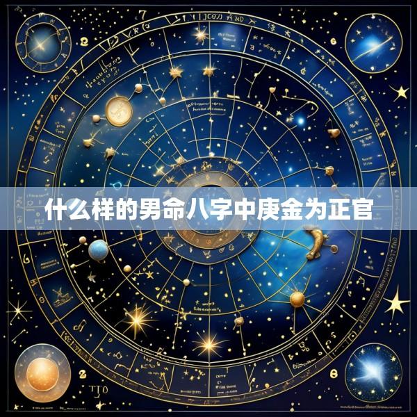 什么样的男命八字中庚金为正官