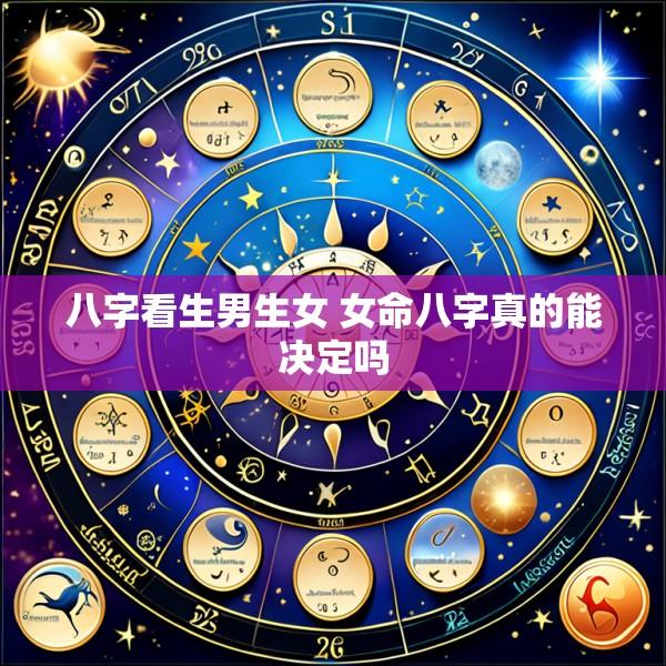 八字看生男生女 女命八字真的能决定吗