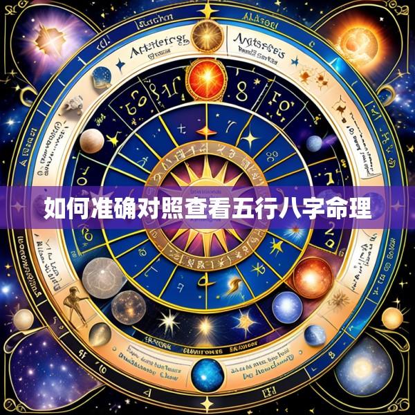 如何准确对照查看五行八字命理