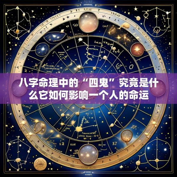 八字命理中的“四鬼”究竟是什么它如何影响一个人的命运
